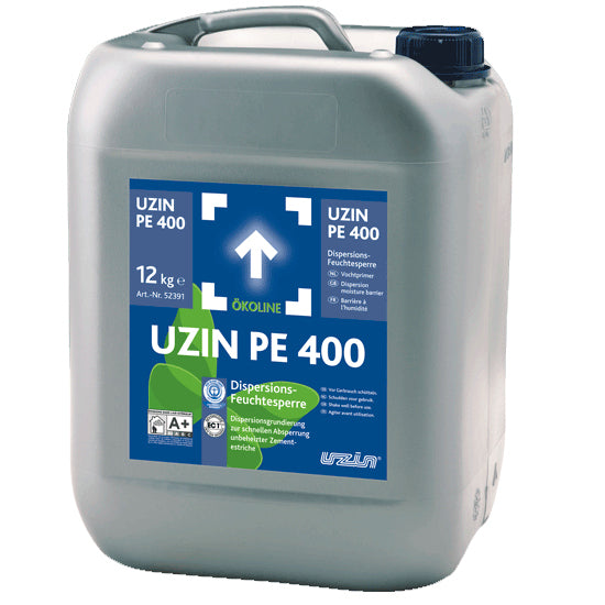 Uzin PE 400 Dispersions-sperrgrundierung bis zu einer max. Restfeuchte von 3 CM-% – Geb. a 12 Kg