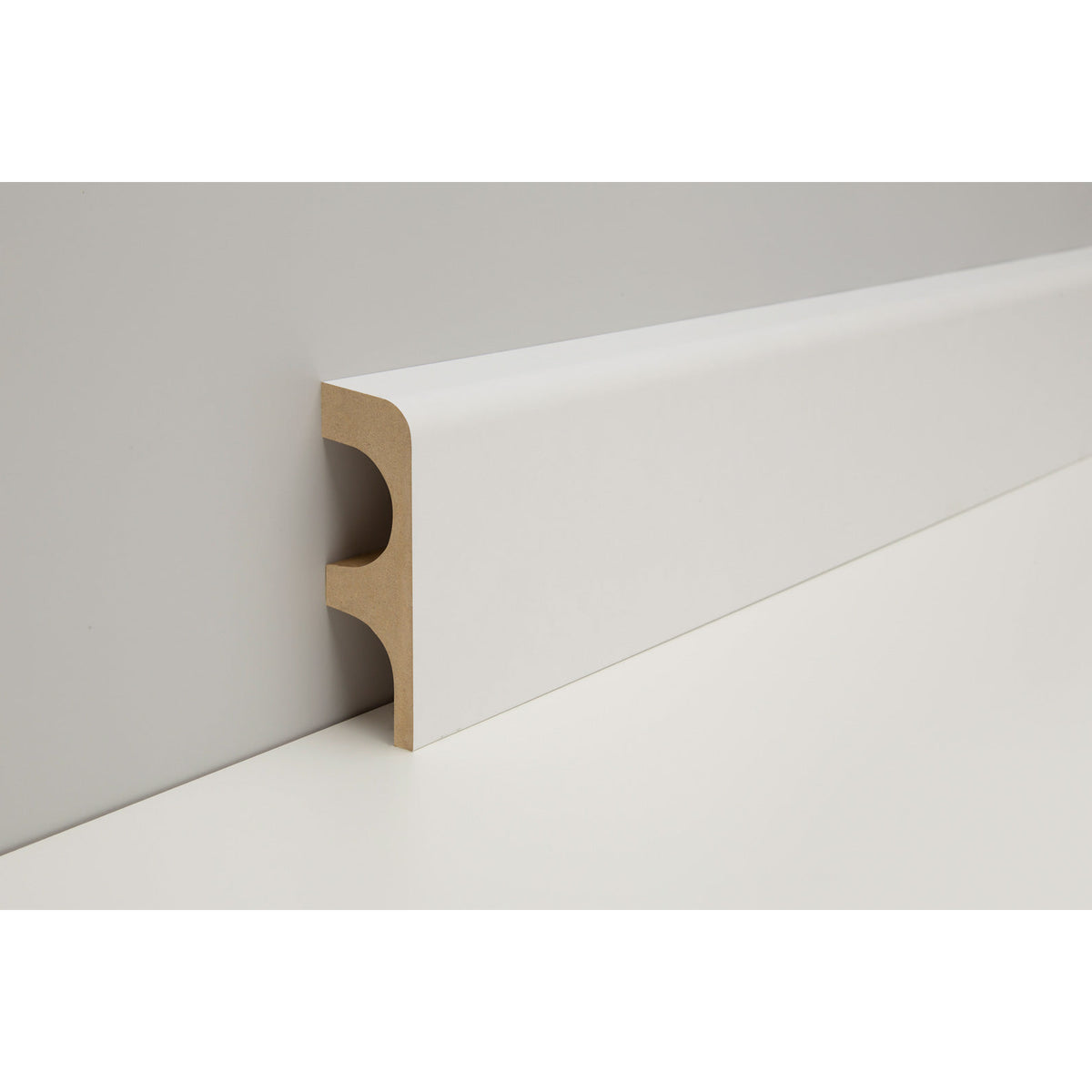 JOKA Rohrabdeck-Leiste "RADL" MDF mit Folie ummantelt Weiß – R#992RADL 28x85mm WS10 Weiß