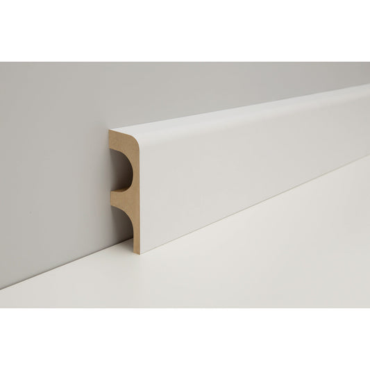 JOKA Rohrabdeck-Leiste "RADL" MDF mit Folie ummantelt Weiß – R#992RADL 28x85mm WS10 Weiß