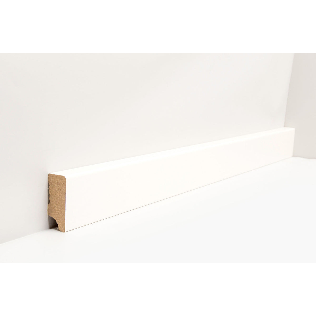 Profil-Sockelleiste*MDF*-FOLIE ummantelt – M630 CUBE 16x 40mm Weiß WS16