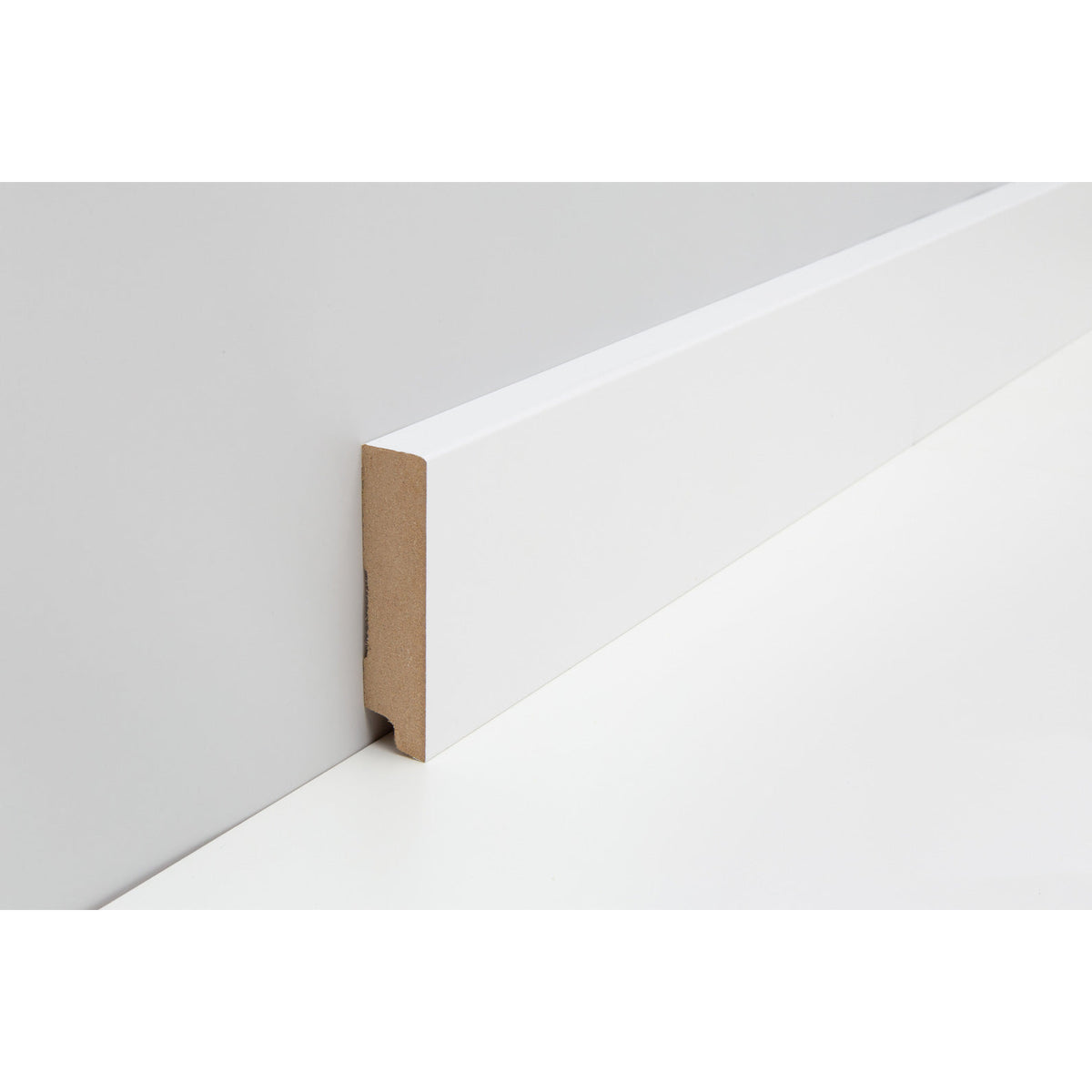 Profil-Sockelleiste*MDF*-FOLIE ummantelt – M832 CUBE 18x 78mm Weiß WS16