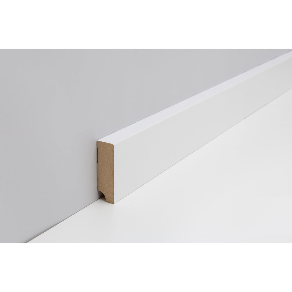 Profil-Sockelleiste*MDF*-FOLIE ummantelt – M831 CUBE 18x 58mm Weiß WS16
