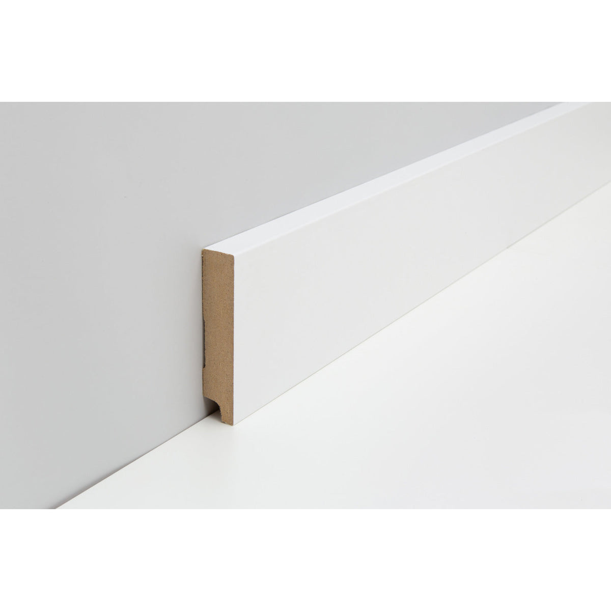 Profil-Sockelleiste*MDF*-FOLIE ummantelt – M632 CUBE 16x 78mm Weiß WS16