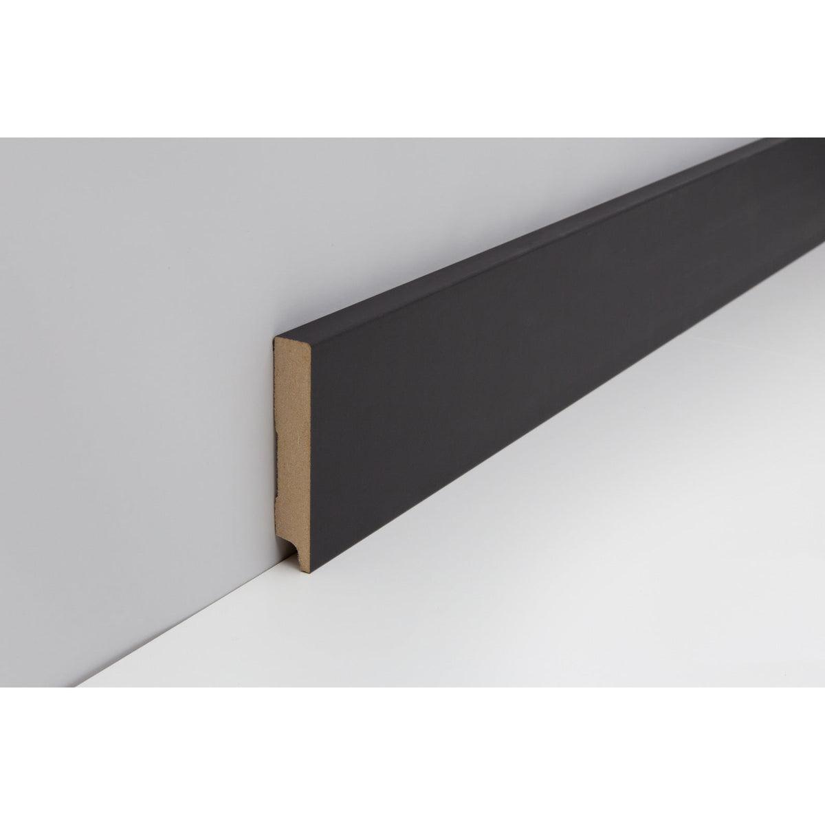 Profil-Sockelleiste*MDF*-FOLIE ummantelt – M432 CUBE 14x 78mm SchwarzSW21