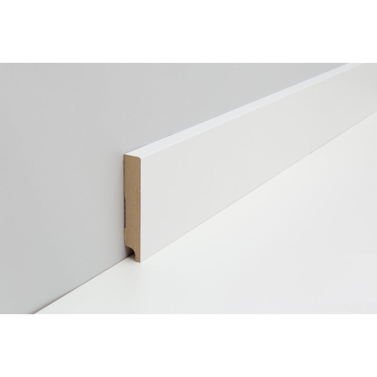 Profil-Sockelleiste*MDF*-FOLIE ummantelt – M432 CUBE 14x 78mm Weiß WS16