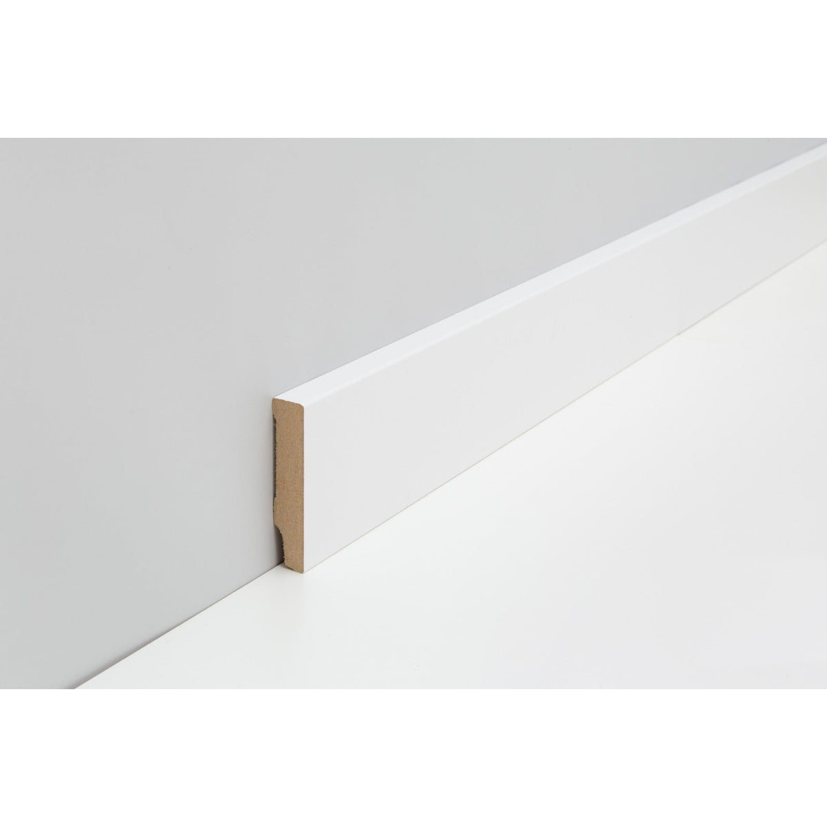 Profil-Sockelleiste*MDF*-FOLIE ummantelt – M231 CUBE 12x 58mm Weiß WS16