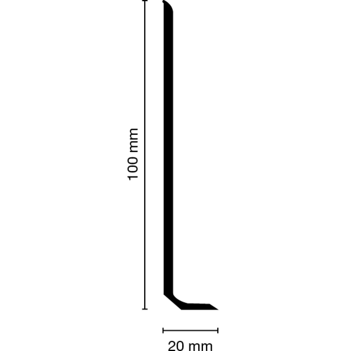 Döllken WL 100 Weichsockelleiste 50 Meter – 146 dunkelgrau
