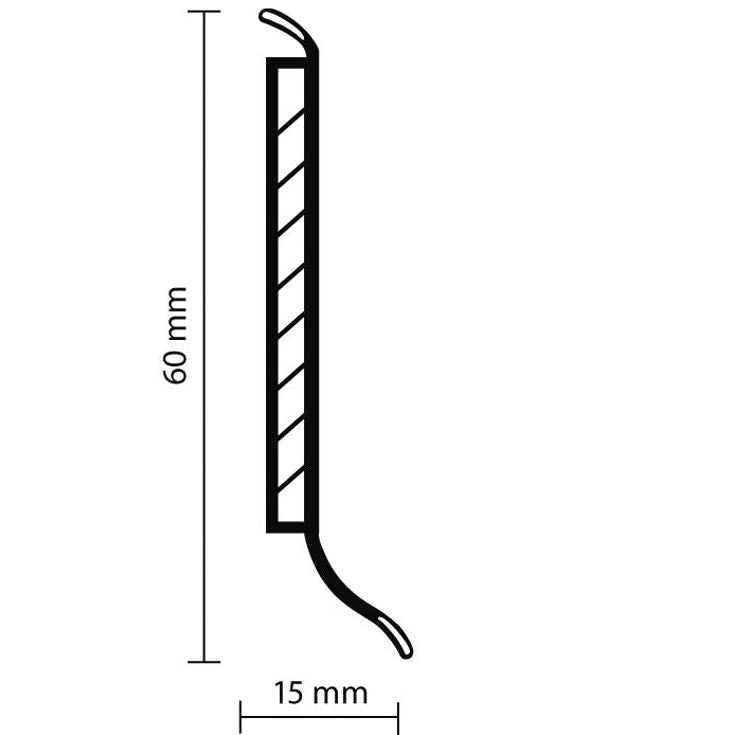 Döllken S 60 TOP Kernsockelleisten – 3889 Sommerbuche natur