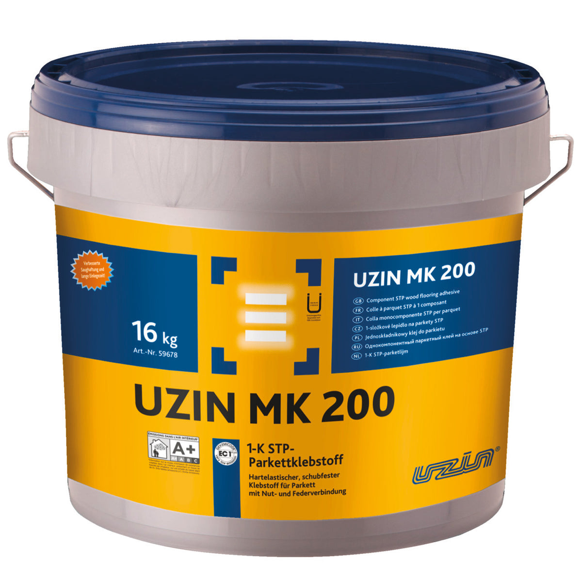 UZIN MK 200 1-K STP Parkettklebstoff – 4x4 kg Schlauchbeutel